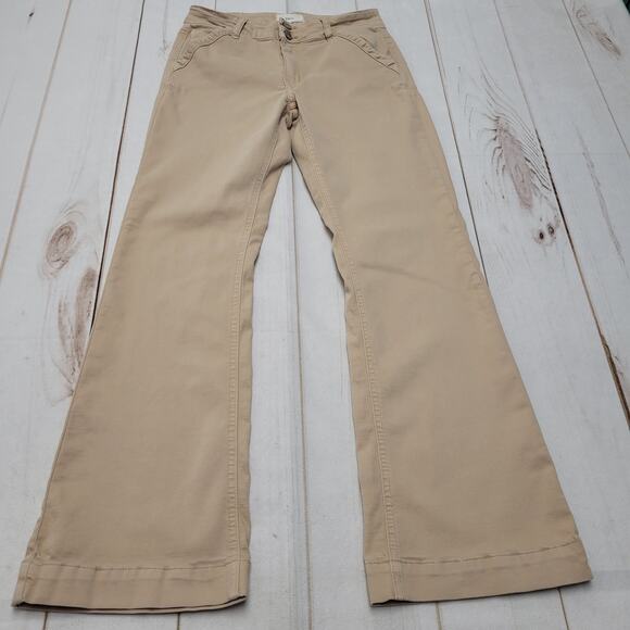 BKE Carmie mid rise boot bootcut stretch pants tan trousers - Picture 1 of 8